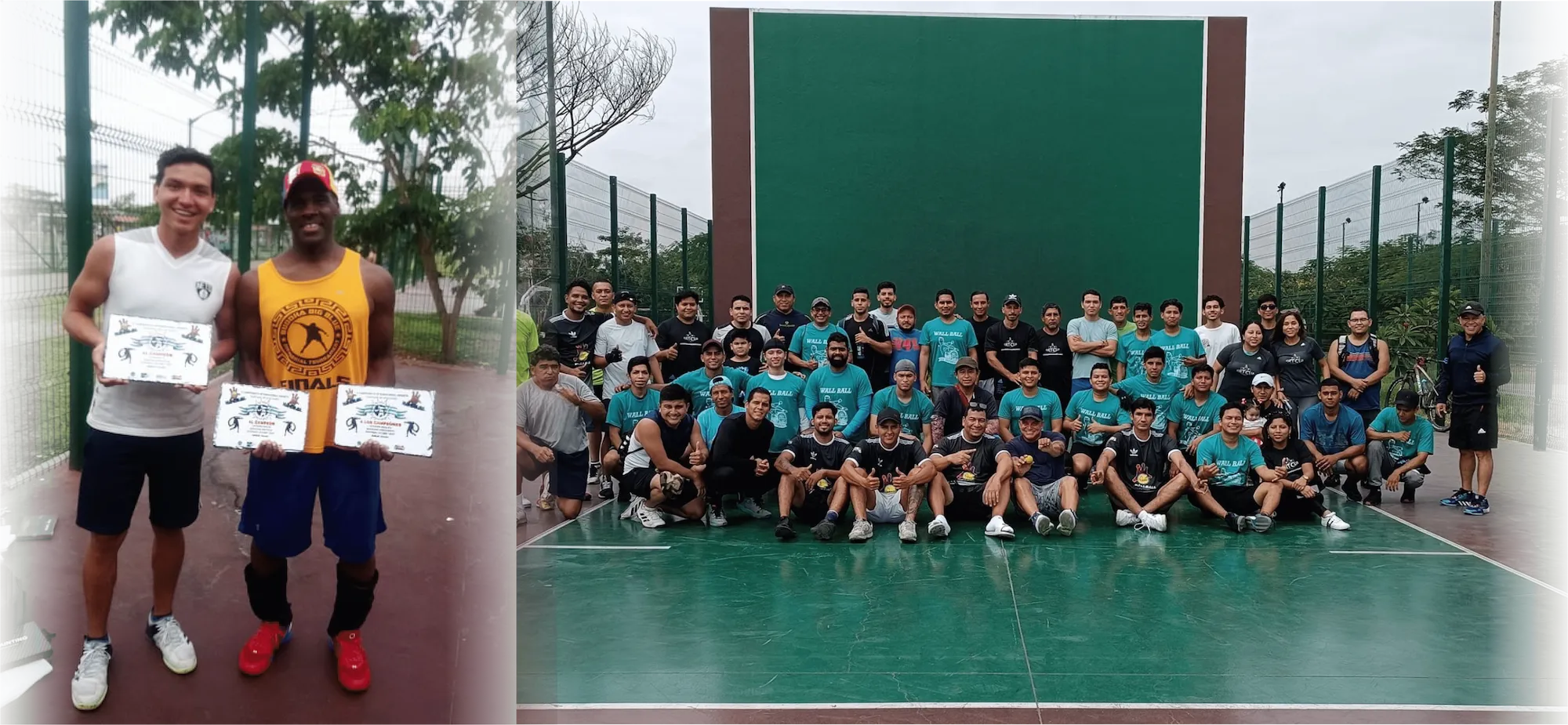 fortclub organizando torneos de wallball - handball - one wall handball